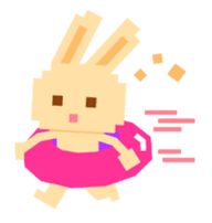 Chocolate Bunny Pulpy Summer sticker #474536