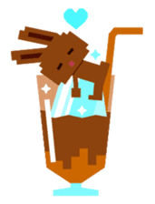Chocolate Bunny Pulpy Summer sticker #474547
