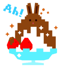 Chocolate Bunny Pulpy Summer sticker #474549