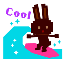 Chocolate Bunny Pulpy Summer sticker #474551