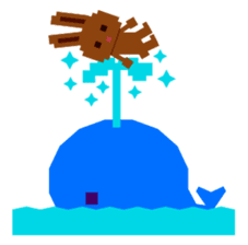 Chocolate Bunny Pulpy Summer sticker #474554