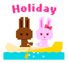 Chocolate Bunny Pulpy Summer sticker #474558