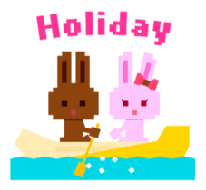 Chocolate Bunny Pulpy Summer sticker #474558