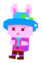 Chocolate Bunny Pulpy Summer sticker #474560