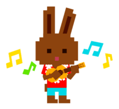 Chocolate Bunny Pulpy Summer sticker #474569