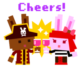 Chocolate Bunny Pulpy Summer sticker #474571