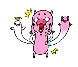 Pork D&A(devil and angel) sticker #474577