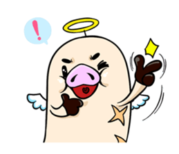 Pork D&A(devil and angel) sticker #474594