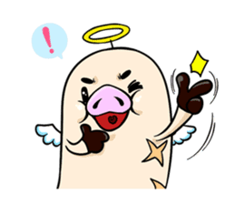 Pork D&A(devil and angel) sticker #474594