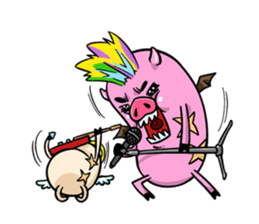 Pork D&A(devil and angel) sticker #474595