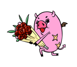 Pork D&A(devil and angel) sticker #474598