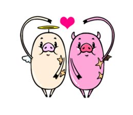 Pork D&A(devil and angel) sticker #474599
