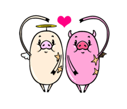 Pork D&A(devil and angel) sticker #474599