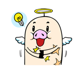Pork D&A(devil and angel) sticker #474608