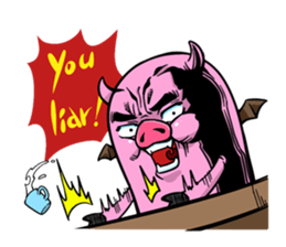 Pork D&A(devil and angel) sticker #474614