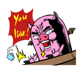 Pork D&A(devil and angel) sticker #474614