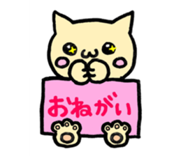 cat with signboard sticker #474984