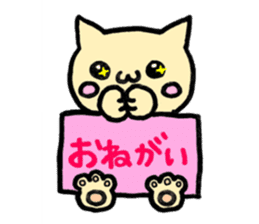 cat with signboard sticker #474984