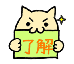cat with signboard sticker #474999