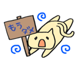 cat with signboard sticker #475009