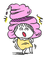 ice cream girl sticker #476018