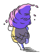 ice cream girl sticker #476019