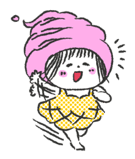 ice cream girl sticker #476020