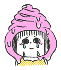 ice cream girl sticker #476023