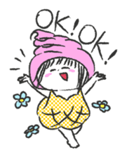 ice cream girl sticker #476025