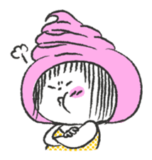 ice cream girl sticker #476029