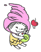 ice cream girl sticker #476031