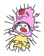 ice cream girl sticker #476036