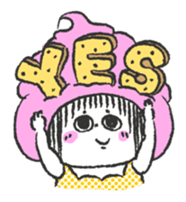 ice cream girl sticker #476037