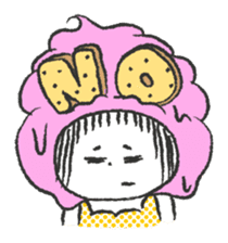 ice cream girl sticker #476038