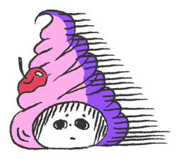 ice cream girl sticker #476039
