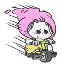 ice cream girl sticker #476046