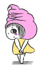 ice cream girl sticker #476050