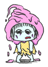 ice cream girl sticker #476051