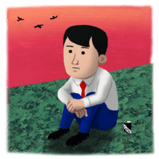 Salaryman Sato sticker #477046