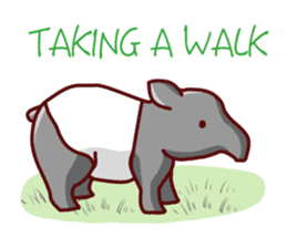 Cute animals (English) sticker #477471