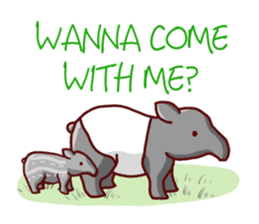 Cute animals (English) sticker #477472