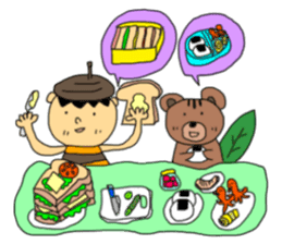 Donguribouya&Leaf squirrel sticker #477810