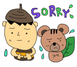 Donguribouya&Leaf squirrel sticker #477818