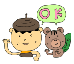 Donguribouya&Leaf squirrel sticker #477819