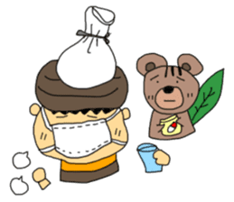 Donguribouya&Leaf squirrel sticker #477826