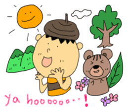 Donguribouya&Leaf squirrel sticker #477830