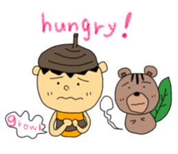 Donguribouya&Leaf squirrel sticker #477831