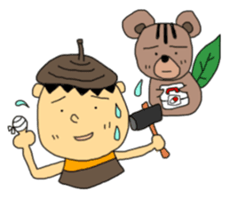 Donguribouya&Leaf squirrel sticker #477839