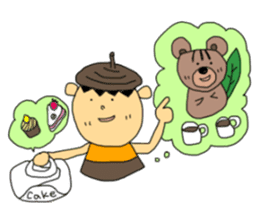 Donguribouya&Leaf squirrel sticker #477841