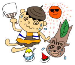 Donguribouya&Leaf squirrel sticker #477842